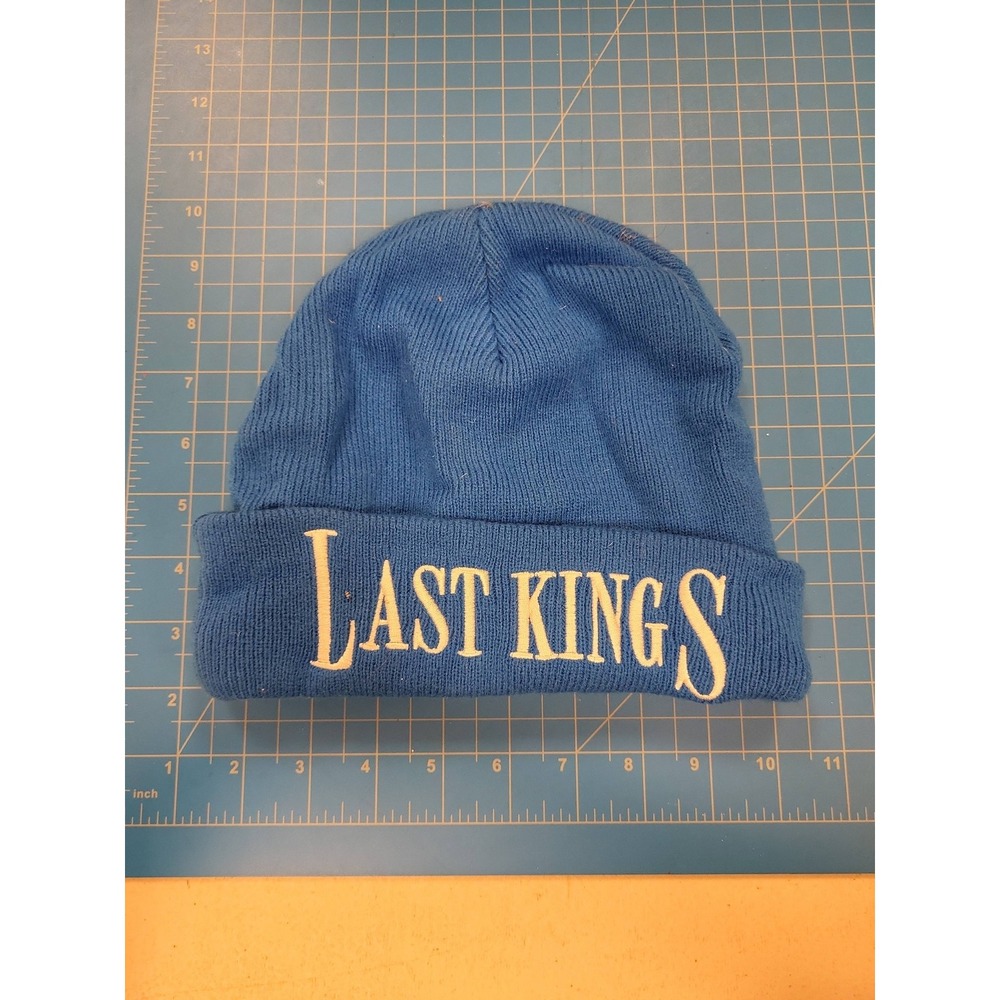 Last Kings Beanie Hat Blue Acrylic Knit Winter Cap Headwear‎ Fashion Style